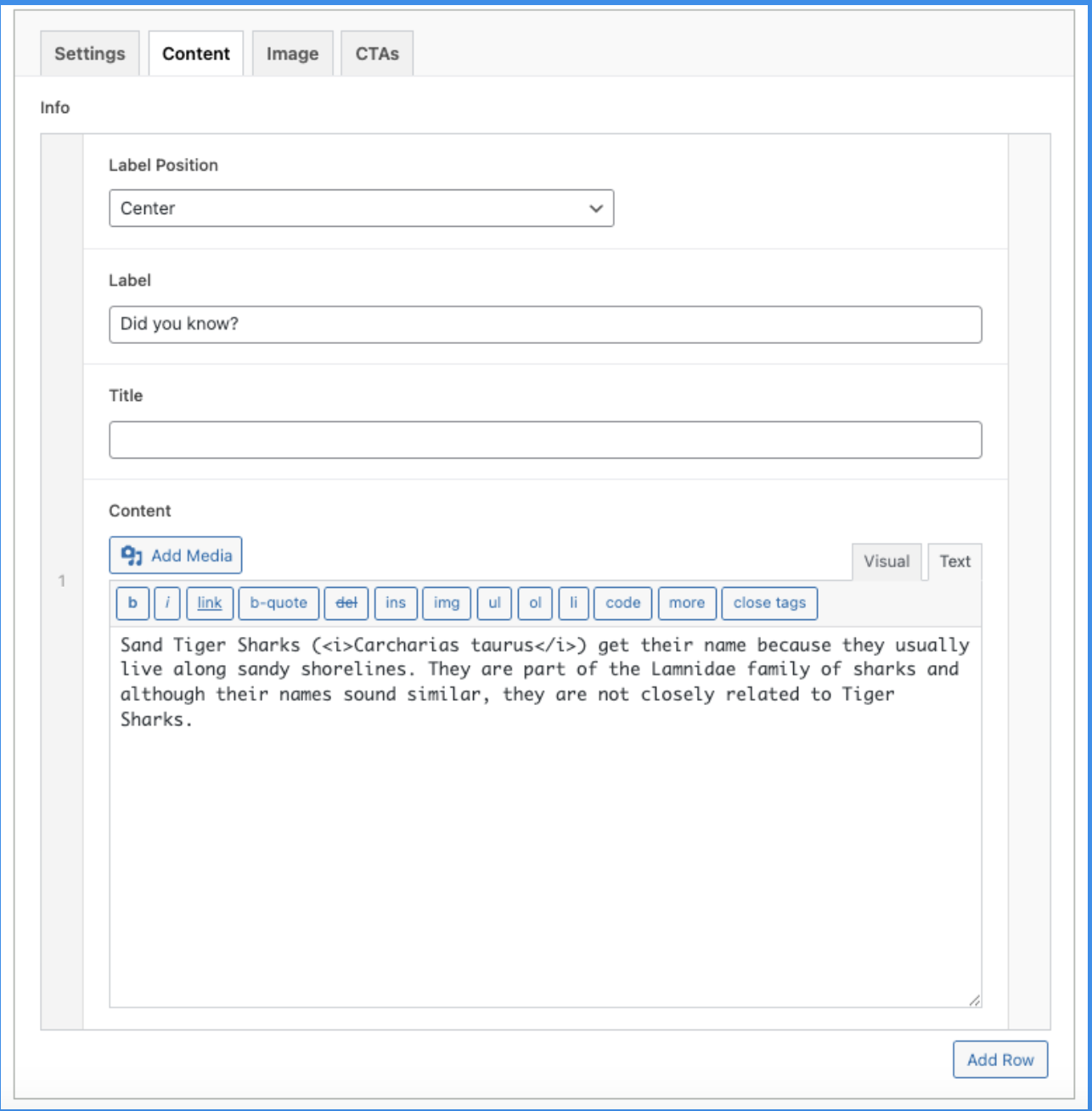 info-acf form acf